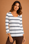 Blusa listras Leblon... -1-